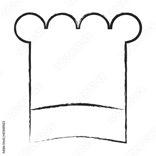 Hand drawn Chef hat icon