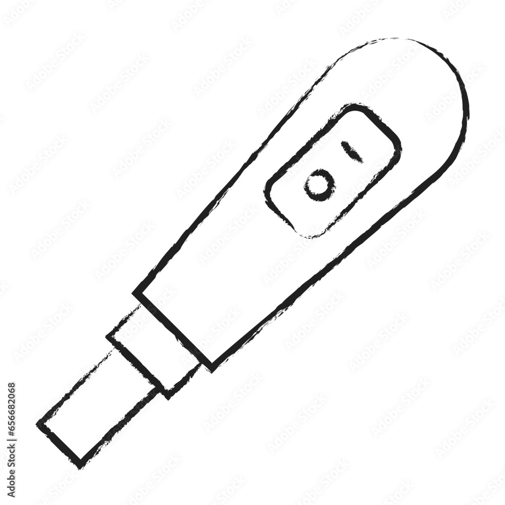 Hand drawn Pregnancy test icon Hand drawn Pregnancy test icon
