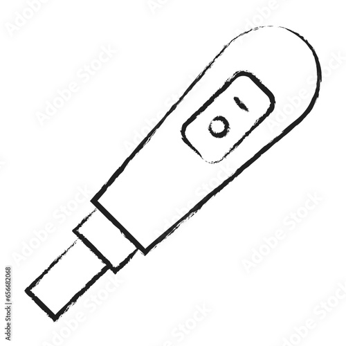 Hand drawn Pregnancy test icon