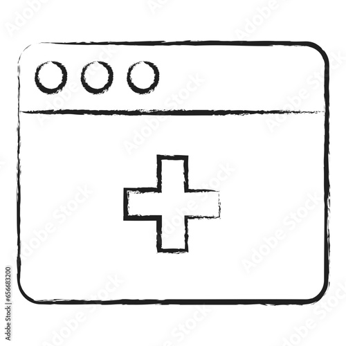 Hand drawn Medical Webpage icon