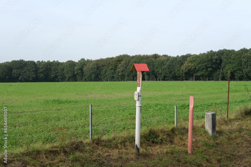 Dinslaken, Germany - October 2nd, 2023: A view of a field in the north of Dinslaken.