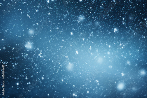 winter snowfall image in the form of a light blizzard