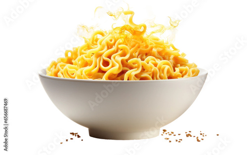 Savor the Aromas A Steaming Bowl of Ramen Noodles Isolated on Transparent Background