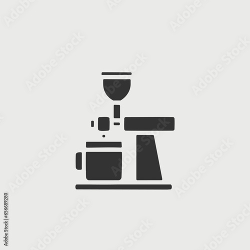 coffee brewer vector icon illustration sign