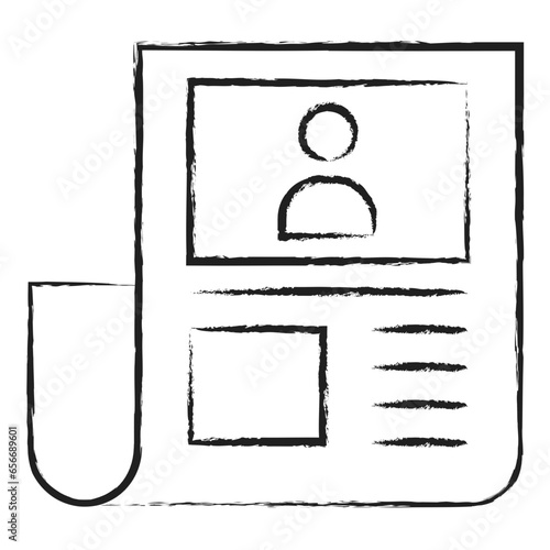 Hand drawn News icon