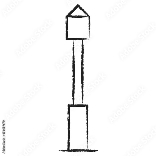 Hand drawn Matchstick icon