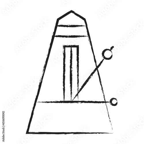 Hand drawn Metronome icon