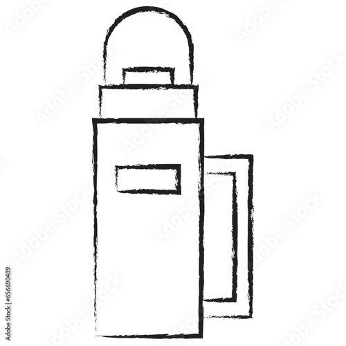Hand drawn Thermos icon