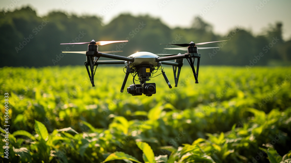 Using quadcopters in crop fields. Using quadcopters in crop fields.