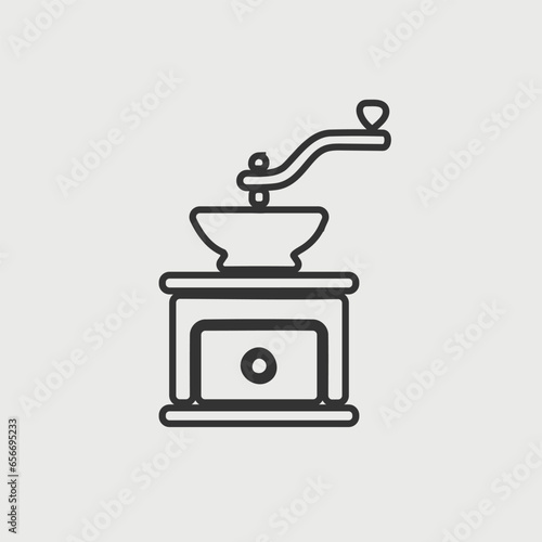 coffee brewer vector icon illustration sign