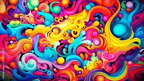 psychedelic colorful abstract background 