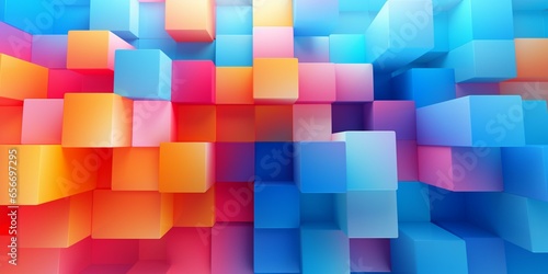 abstract business style background 3D simple colorful