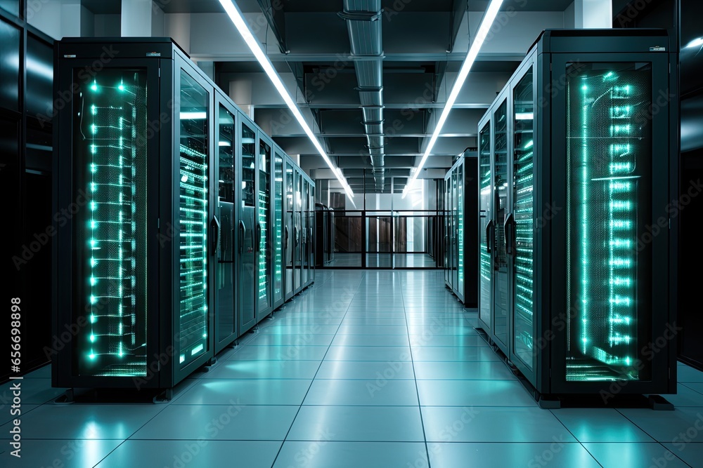 Server room illustration Server room illustration