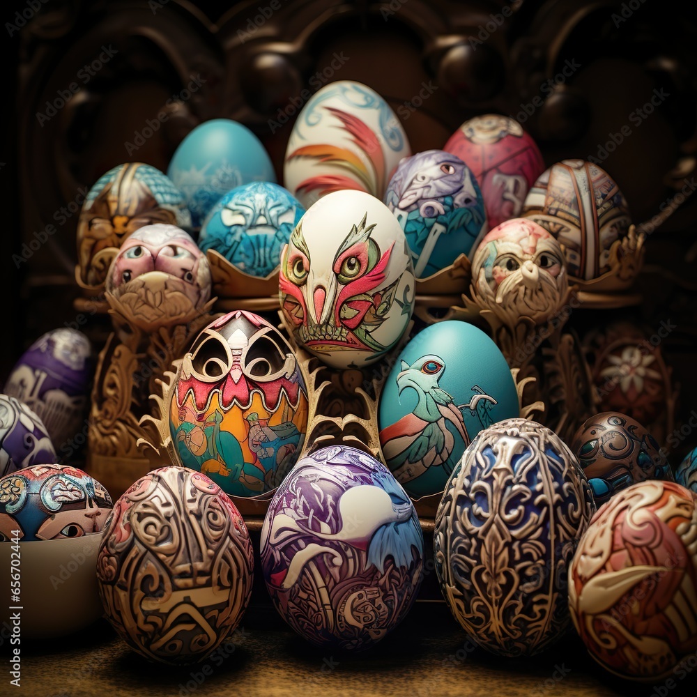 Easter Eggs with different designs Easter Eggs with different designs