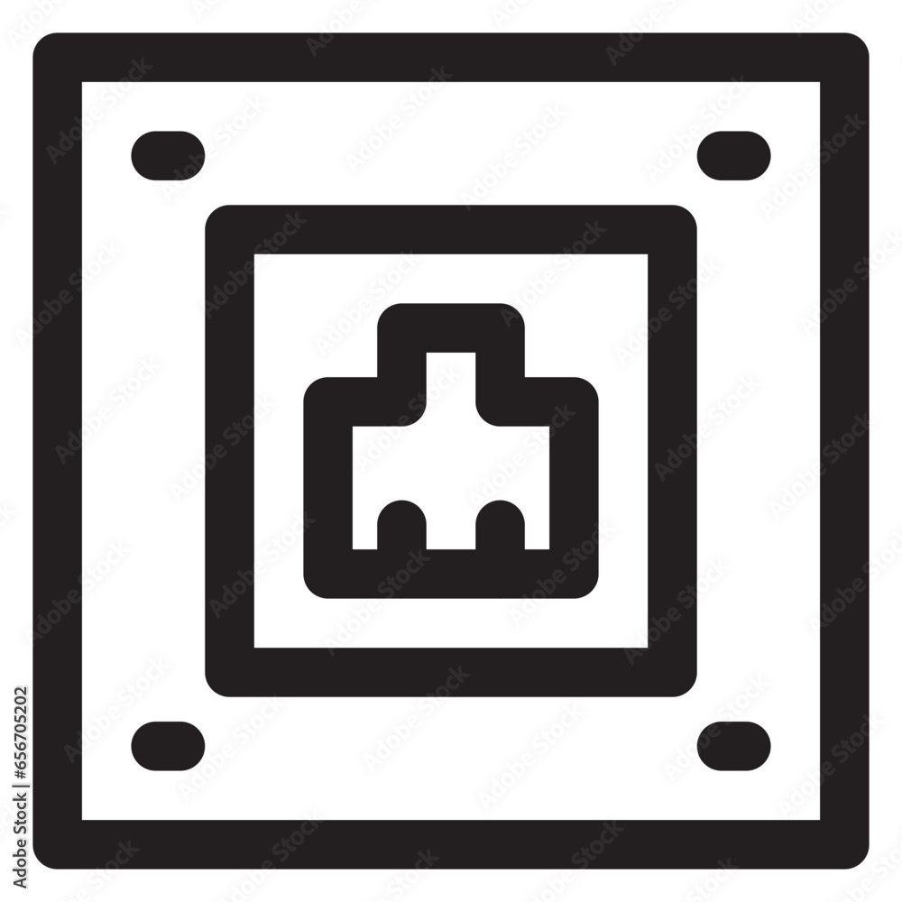 Telephone Socket Icon Telephone Socket Icon