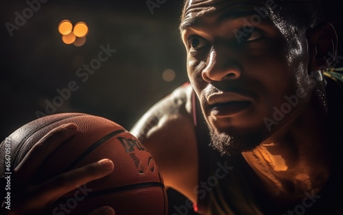 A basketball player about t...
