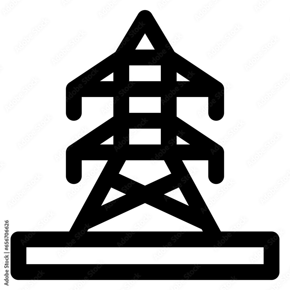Electric Tower Icon Electric Tower Icon