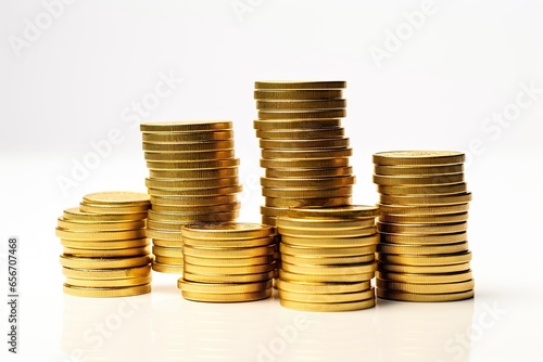 coins on a stack of coins