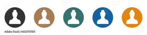 Trendy user avatar vector icons