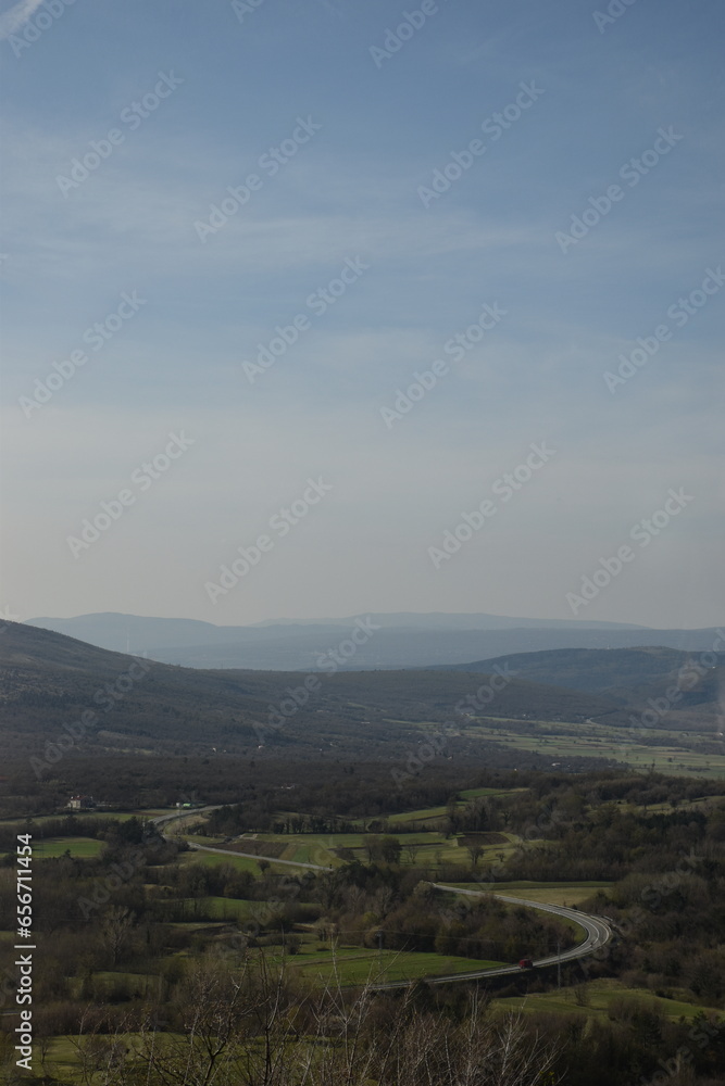 Obraz premium clouds over the mountains