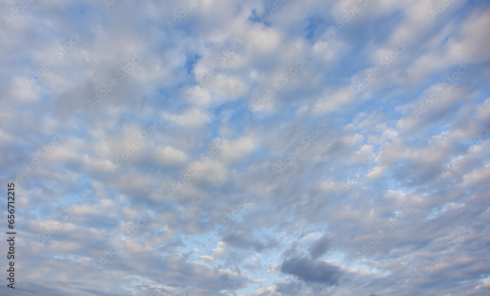 Fototapeta premium Fall Blue Cloudy Sky