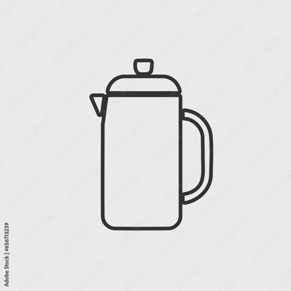 Obraz premium flask vector icon illustration sign
