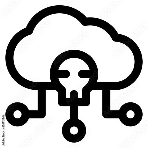Infected Cloud Icon