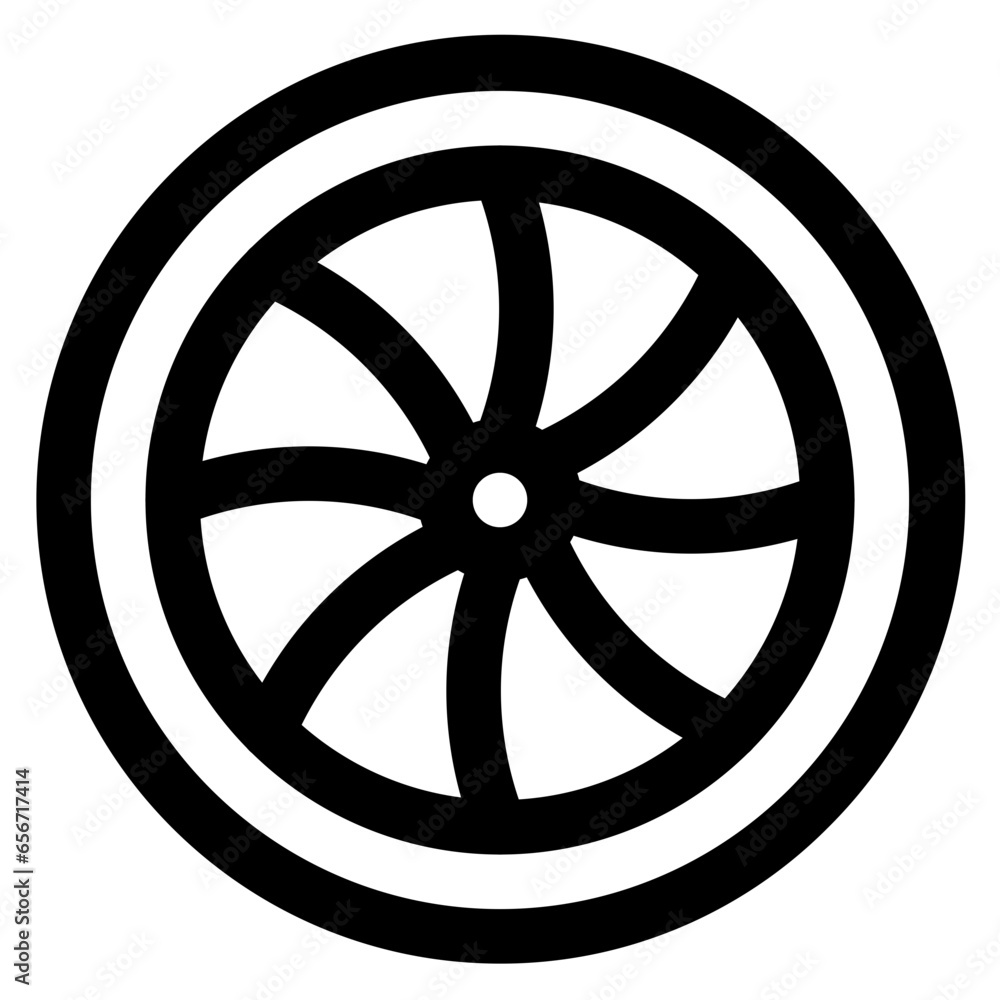 Obraz premium Plane Turbine Icon