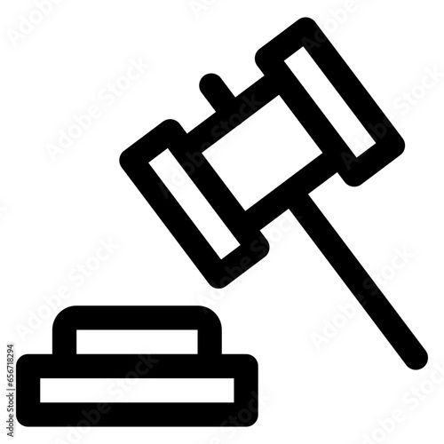 Judge Hammer Icon