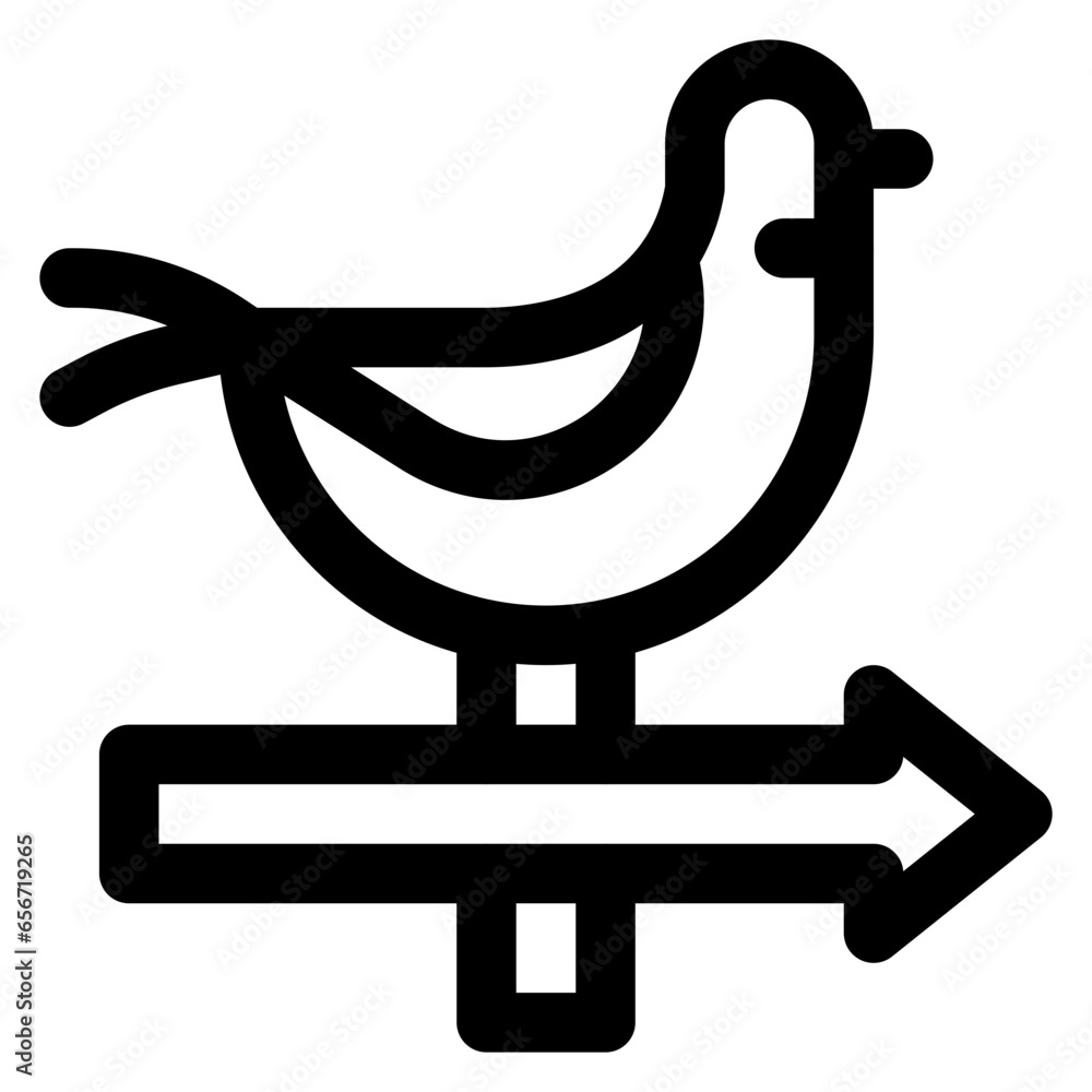 Weather Vane Icon Weather Vane Icon