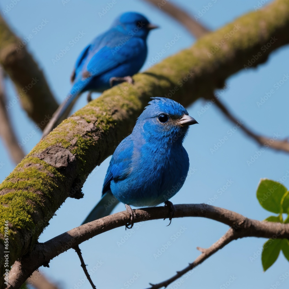 Macro Shot of a Bird on a Tree Branch Macro Shot of a Bird on a Tree Branch
