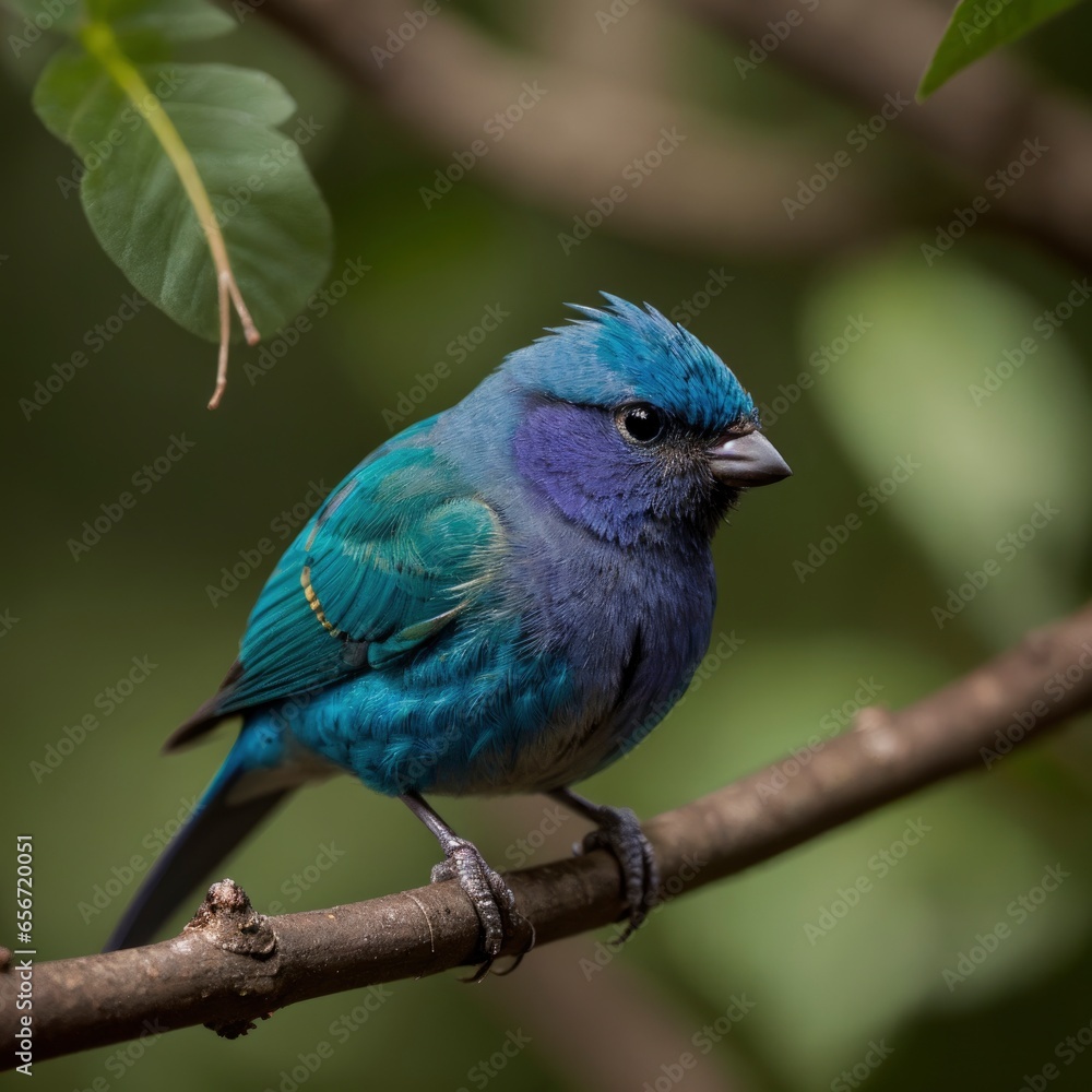 Macro Shot of a Bird on a Tree Branch Macro Shot of a Bird on a Tree Branch