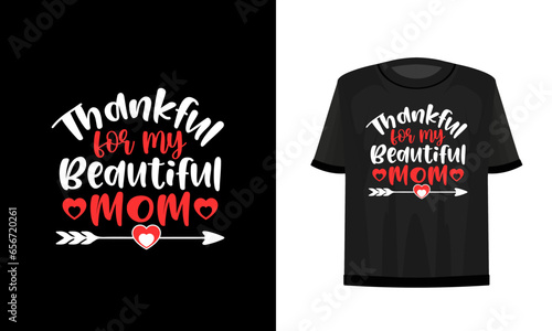 Thanks giving day t-shir design. Vector file.
