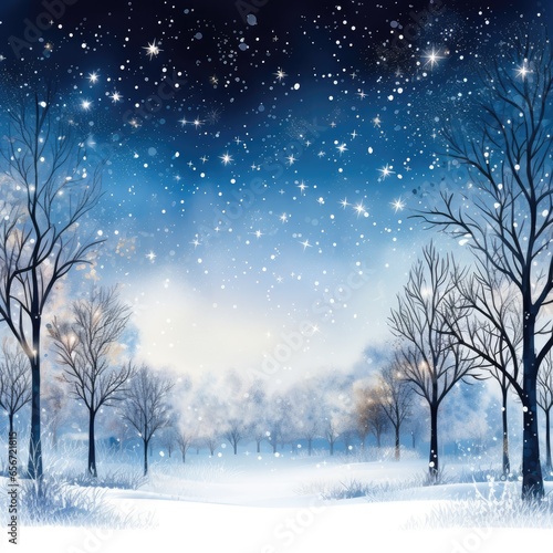 "Whitewashed Winter Paradise". AI generated. © Gogi