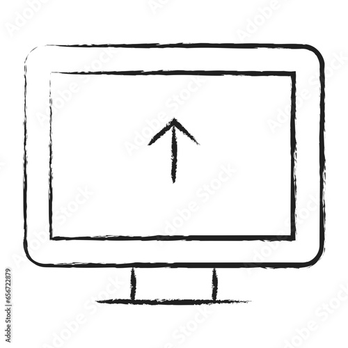 Hand drawn Upload Computer icon © kiran Shastry