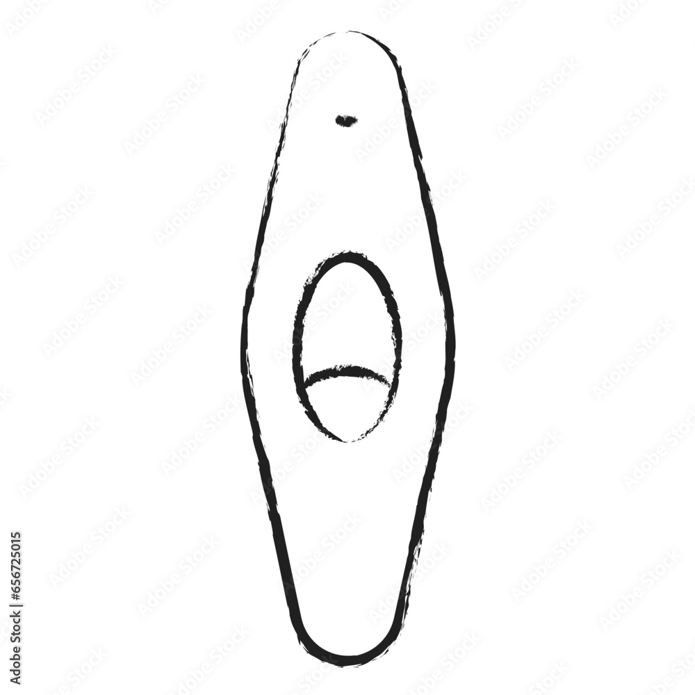 Hand drawn Kayak icon Hand drawn Kayak icon