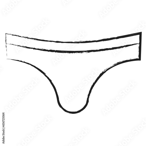 Hand drawn Swim brief icon