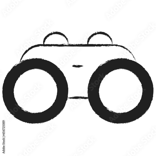 Hand drawn Binocular icon