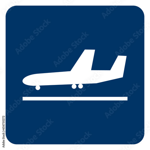 Vector graphic of sign indicating flight arrivals at an airport