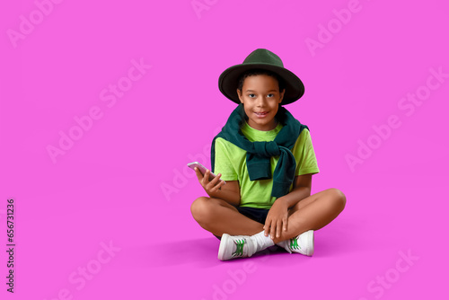 African-American little boy...