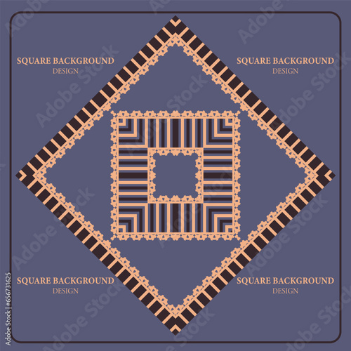 Template for your design with ornamental elements decor for packing, banner, flyer and print design. Workpiece for your design.	
