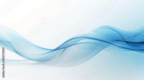 Blue dynamic waves, abstract light background
