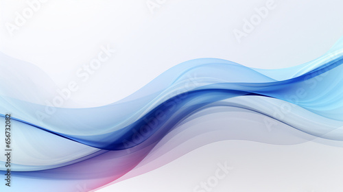 Blue dynamic waves, abstract light background