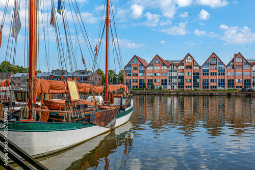 Leer, Ostfriesland, historic buildings,harbour photo