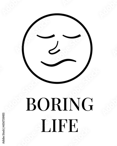Logo ilustracja Boring Life