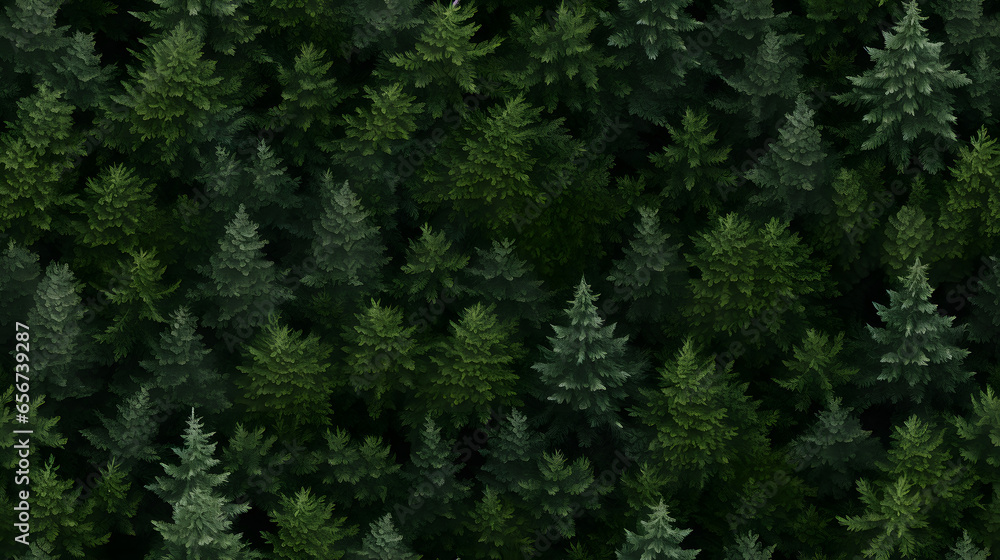 Seamless Tile - Forest Illustration - Repeating Pattern - Generative AI Seamless Tile - Forest Illustration - Repeating Pattern - Generative AI