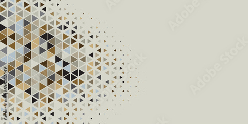 Multicolored abstract Triangle background with variety of triangular shapes and colors, triangles or concave with Copy space 
