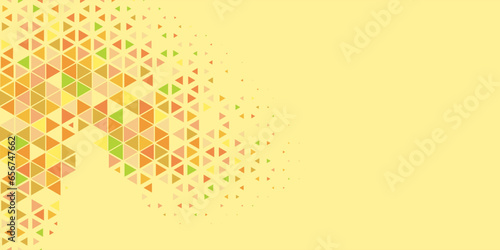  Multicolored abstract Triangle background with variety of triangular shapes and colors, triangles or concave with Copy space 