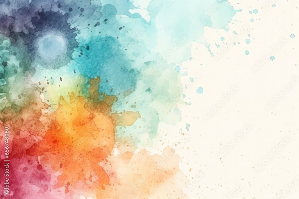 Fototapeta premium Vibrant watercolor background for your artwork