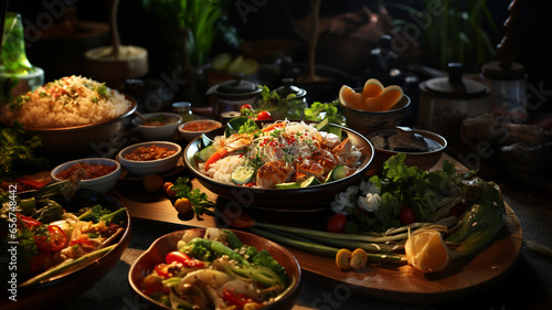 Thai food, typical dishes of Thailand